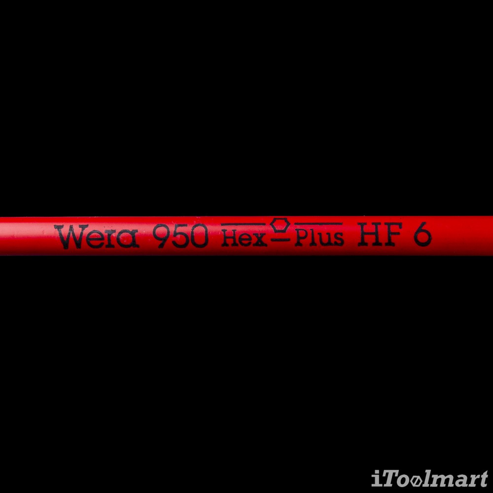 ประแจหกเหลี่ยมหัวบอล Wera 950/9 Hex-Plus Multicolour HF 1 metric BlackLaser holding function 05022210001