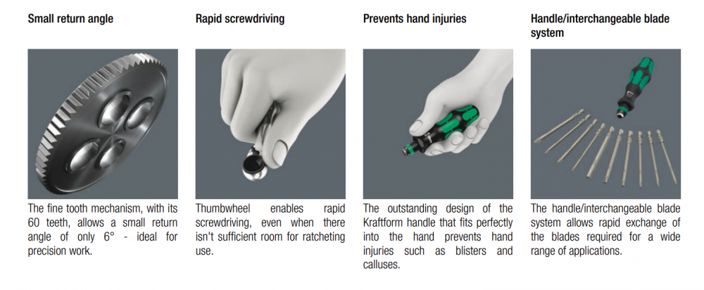 ชุดเครื่องมือจักรยาน Wera 9532 Chain riveter set for workshops 05136042001 ชุด 18 ชิ้น