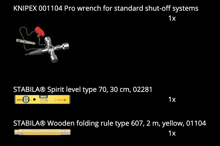 ชุดเครื่องมือช่าง Wera 2go SHK 1 05136071001 Tool set plumping heating and air conditioning