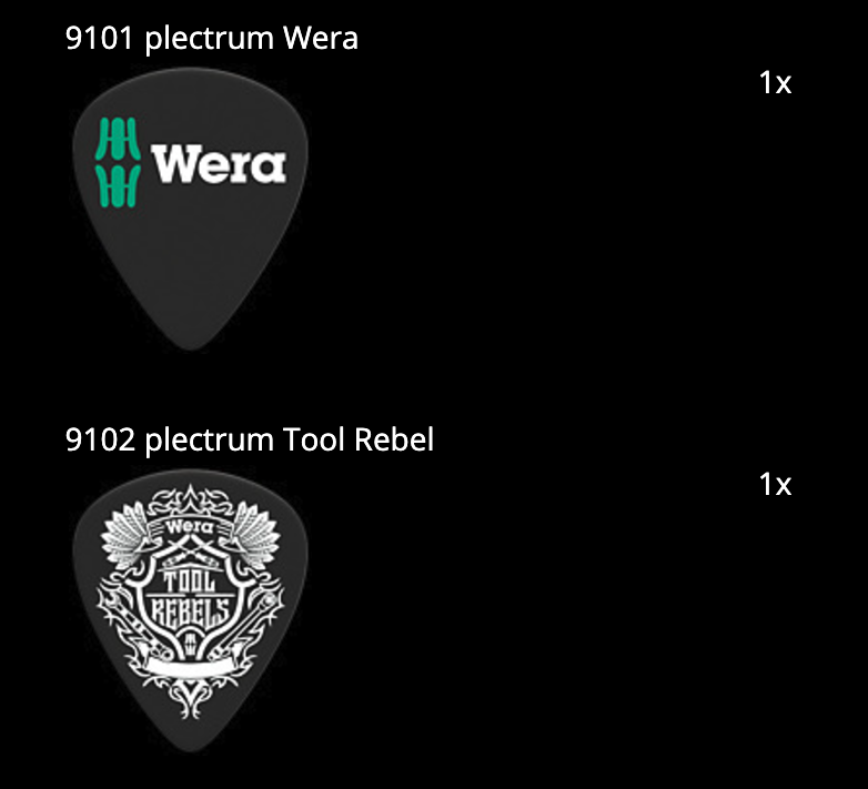 ชุดเครื่องมือช่าง Wera 9100 Guitar tool set สำหรับช่างซ่อมกีต้าร์ 05134015001