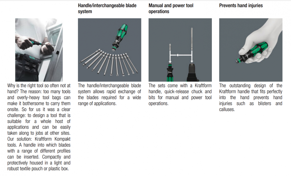 ไขควง Wera Kraftform Kompakt 41 05059299001 ชุด 11 ชิ้น