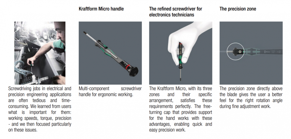 ชุดไขควงเล็ก Wera 2052/6 Hexagon screwdriver set 05118156001 ชุด 6 ชิ้น