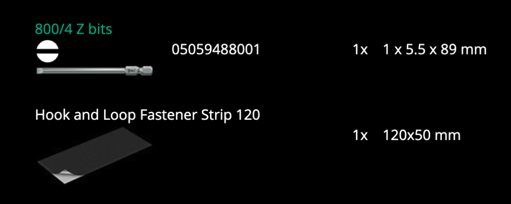 ชุดไขควงด้ามตัวที Wera Kraftform Kompakt 400 RA Set 1 ก็อกแก็ก 05023471001 ชุด 17 ชิ้น