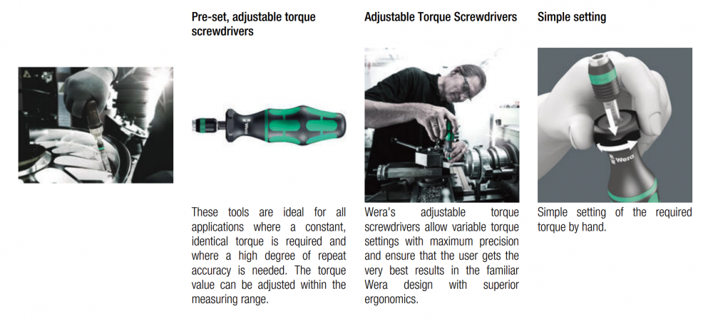 ชุดไขควงทอร์ค Wera 7443/61/9 Tyre pressure control systems 05074745001 ชุด 9 ชิ้น