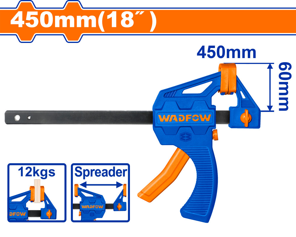 ปากกาจับชิ้นงานชนิดมือกด WADFOW 18 WCP4318