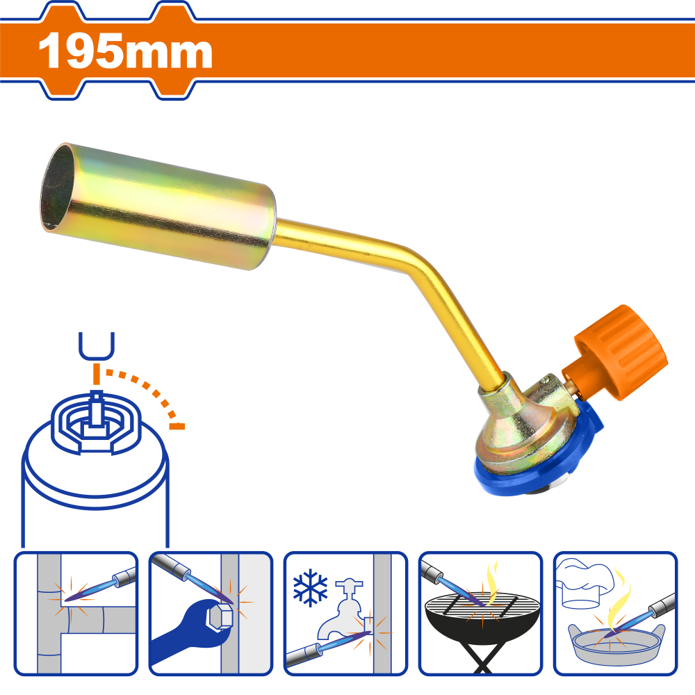 หัวพ่นไฟทองเหลือง WADFOW 195mm WFG2602