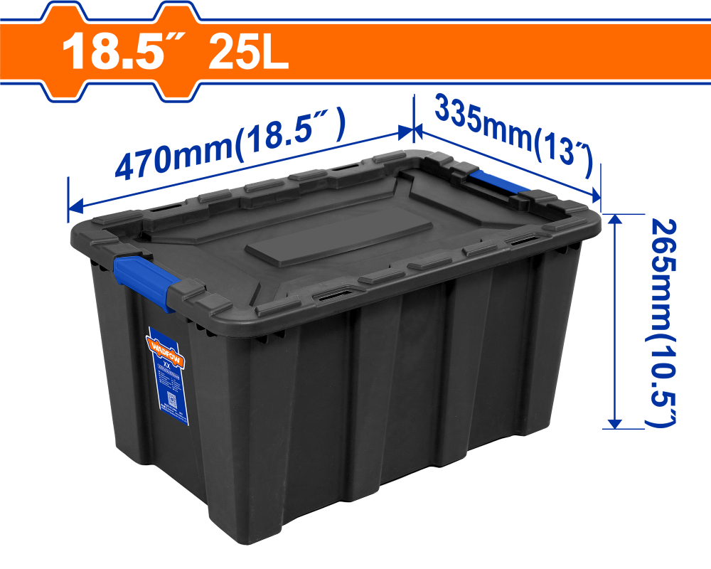 กล่องเก็บของ กล่องพลาสติก WADFOW WTB3325 ความจุ 25 ลิตร