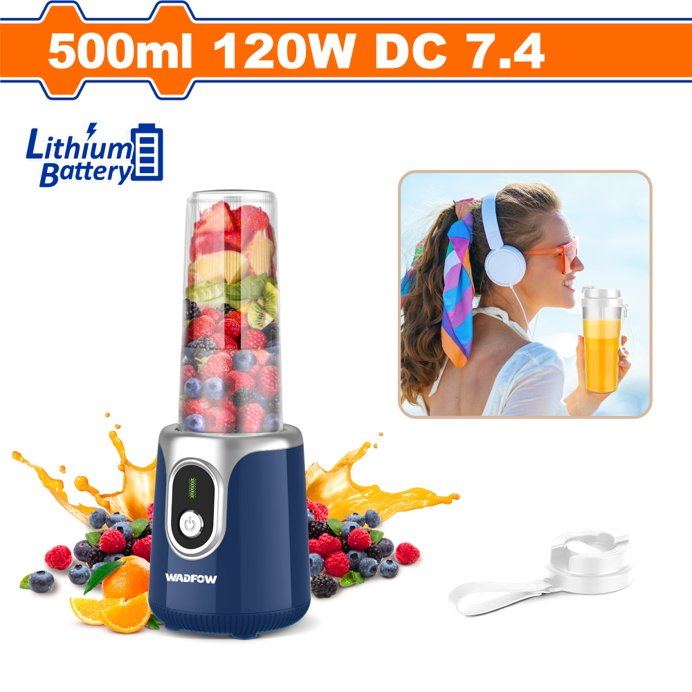 เครื่องปั่นน้ำผลไม้ไร้สาย WADFOW WZZ4501A ขนาด 500 มล 