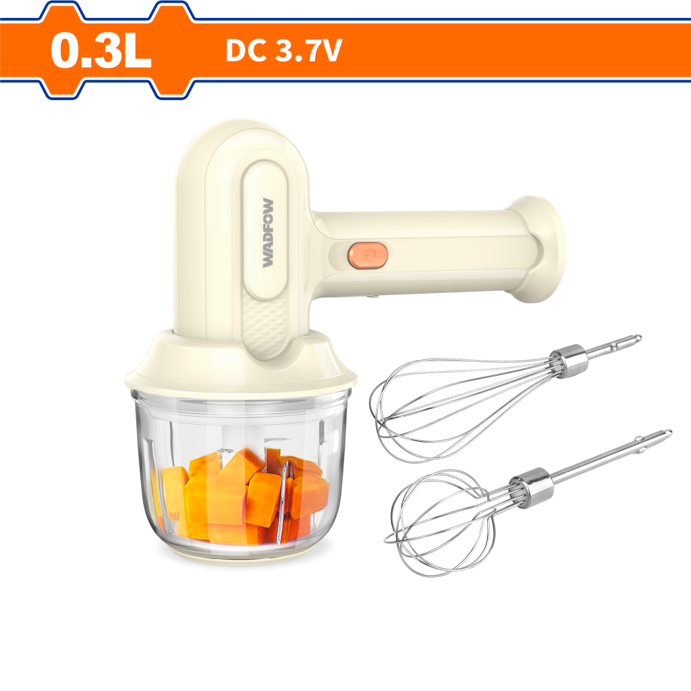 เครื่องปั่นไร้สาย WADFOW WFM019N เครื่องปั่น 5 in 1 แรงดันไฟฟ้า 7 4V