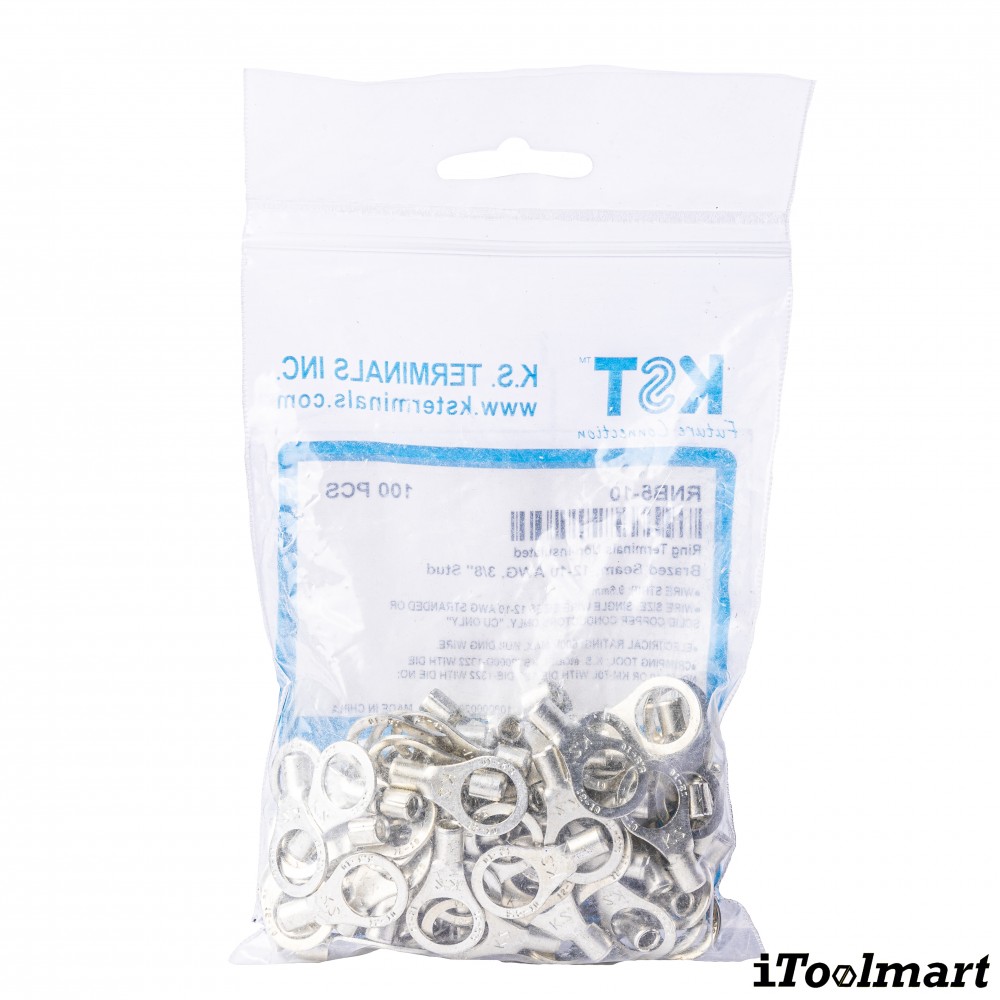 หางปลากลมเปลือย KST RNB5 10 ขนาด 6 mm² 100 ตัว หางปลากลมเปลือย KST RNB5 10 ขนาด 6 mm² 100 ตัว