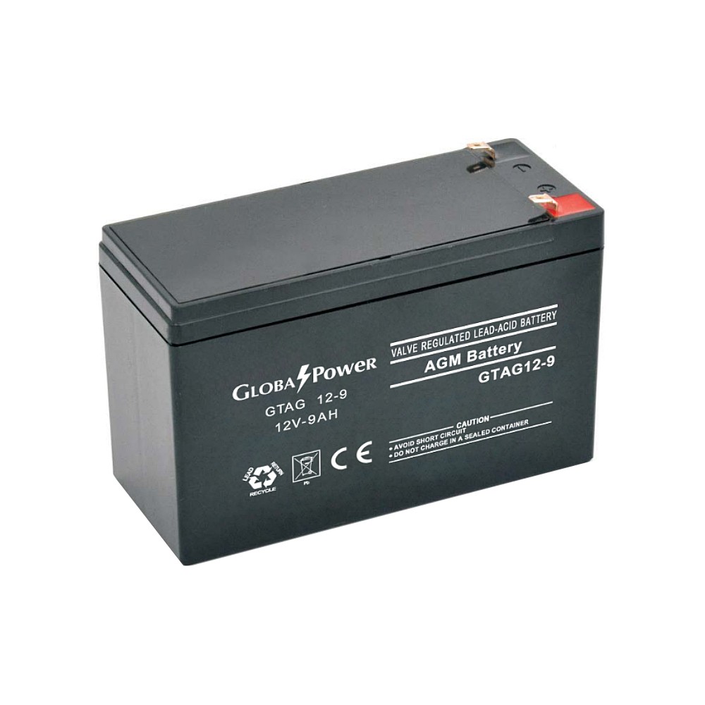 แบตเตอรี่แห้ง GLOBAL POWER GTAG 129 12V 9Ah AGM SERIES
