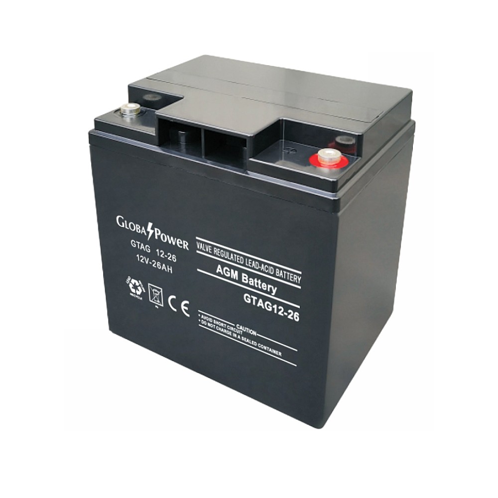 แบตเตอรี่แห้ง GLOBAL POWER GTAG 1226 12V 26Ah AGM SERIES