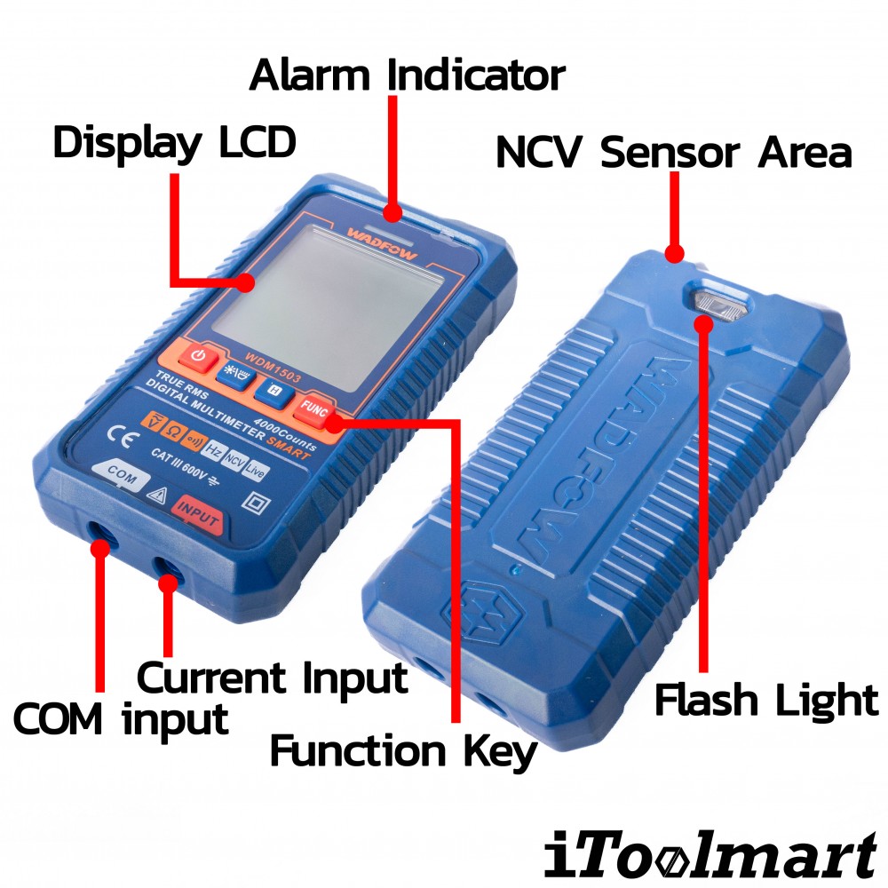 มัลติมิเตอร์ แบบดิจิตอล WADFOW WDM1503