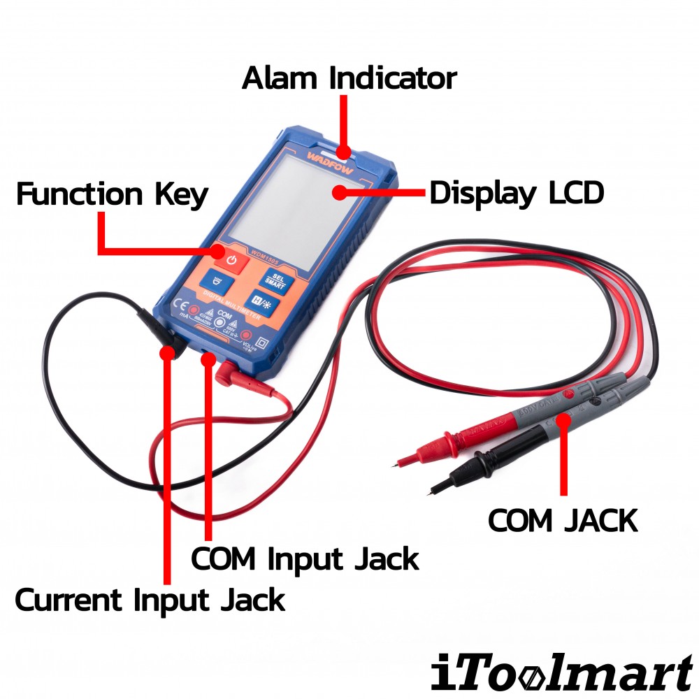 มัลติมิเตอร์ แบบดิจิตอล WADFOW WDM1505