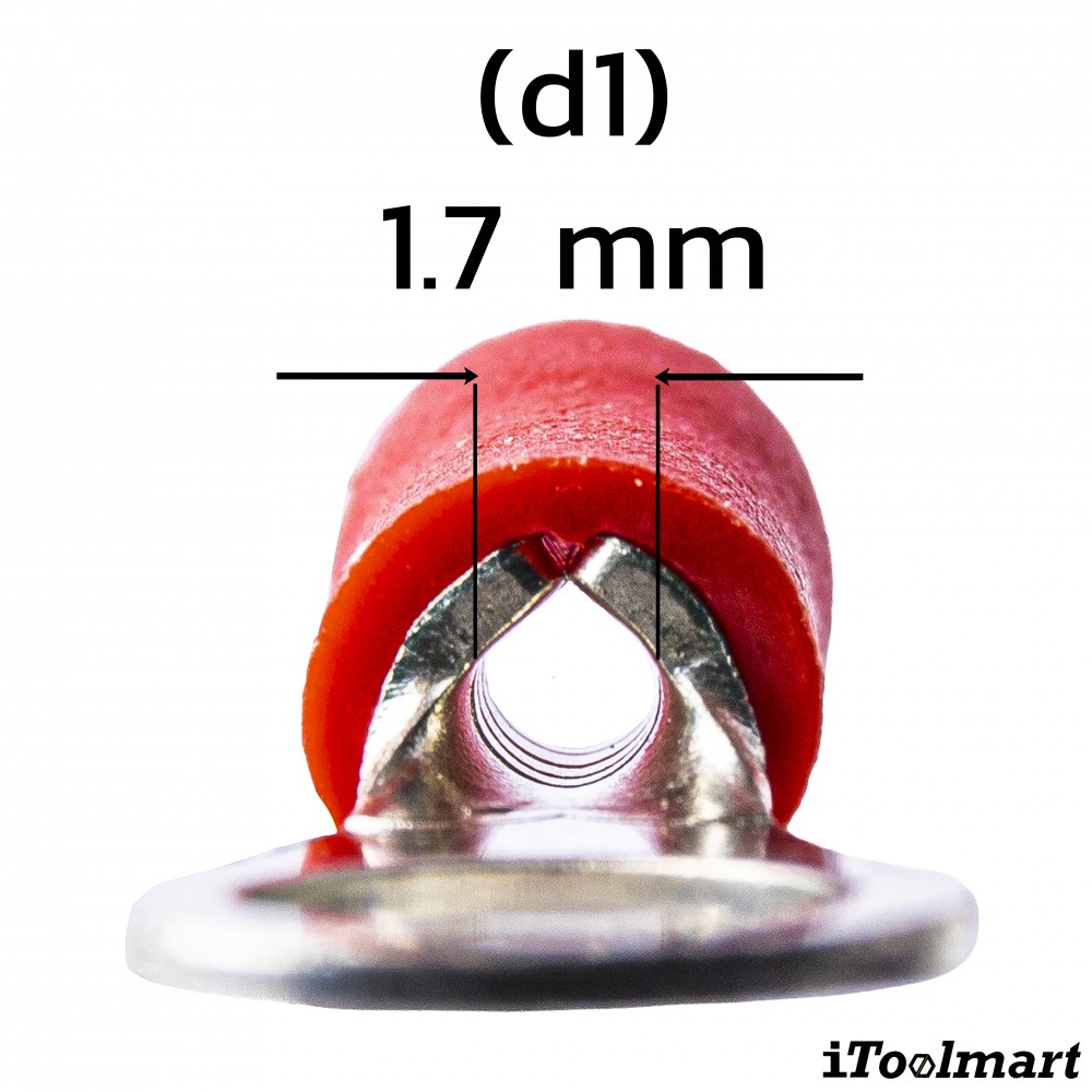 หางปลากลมหุ้ม KST RV1 5 สีแดง ขนาด 1 5 mm² 100 ตัว