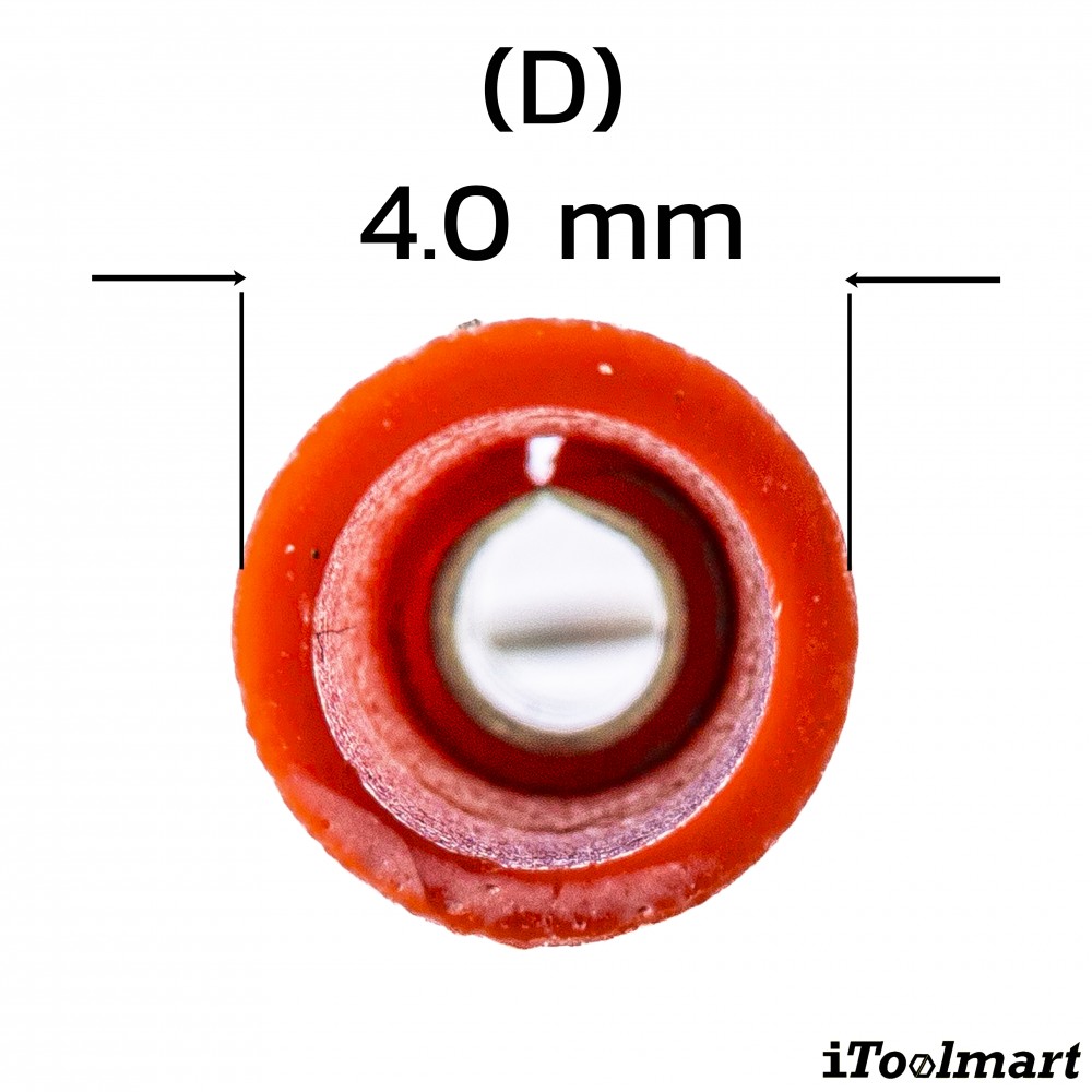 หางปลากลมหุ้ม KST RV1 5 สีแดง ขนาด 1 5 mm² 100 ตัว