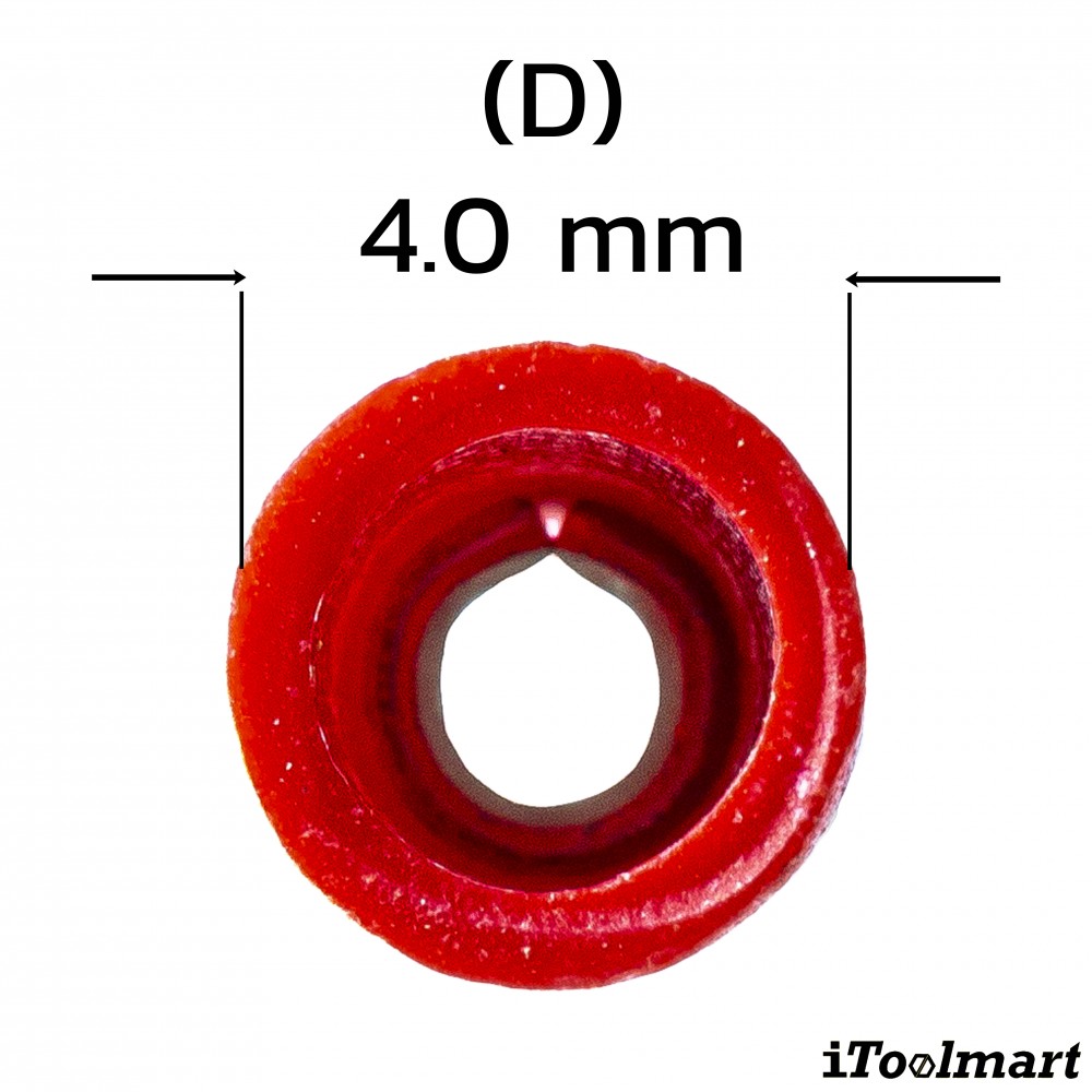 หางปลากลมหุ้ม KST RVL1 3 7 สีแดง ขนาด 1 5 mm² 100 ตัว