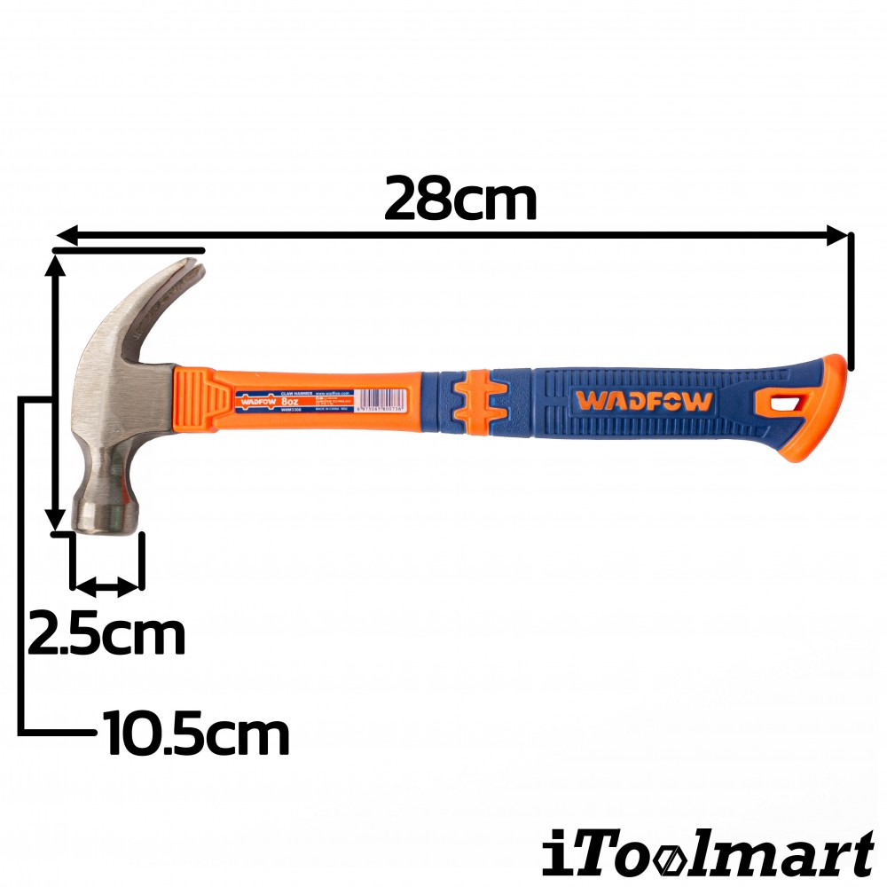 ค้อนหงอน ด้ามไฟเบอร์ WADFOW WHM3308
