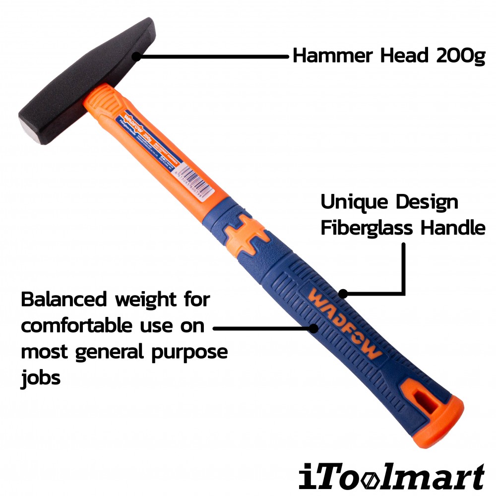 ค้อนช่างทอง ด้ามไฟเบอร์ WADFOW WHM1302 ค้อนช่างทอง ด้ามไฟเบอร์ WADFOW WHM1302