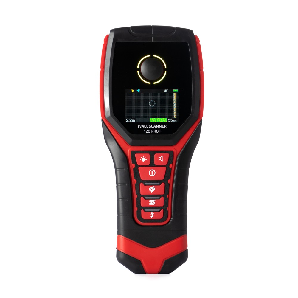 เครื่องสแกนผนัง ADA Wall Scanner 120 Prof เวลาใช้งานสูงสุด 6 ชั่วโมง อุณหภูมิการทำงาน 10ºС  50ºС