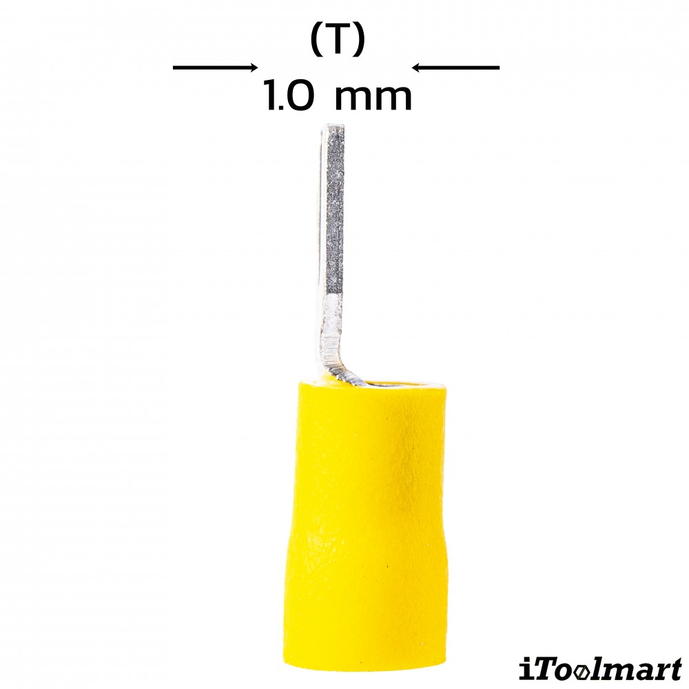 หางปลาแฉกหุ้ม KST SV5 5 สีเหลือง ขนาด 6 mm² 100 ตัว หางปลาแฉกหุ้ม KST SV5 5 สีเหลือง ขนาด 6 mm² 100 ตัว