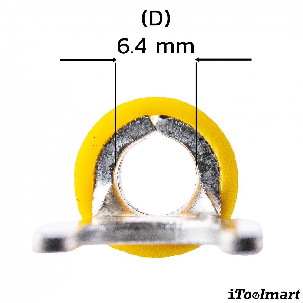 หางปลาแฉกหุ้ม KST SV5 5 สีเหลือง ขนาด 6 mm² 100 ตัว หางปลาแฉกหุ้ม KST SV5 5 สีเหลือง ขนาด 6 mm² 100 ตัว
