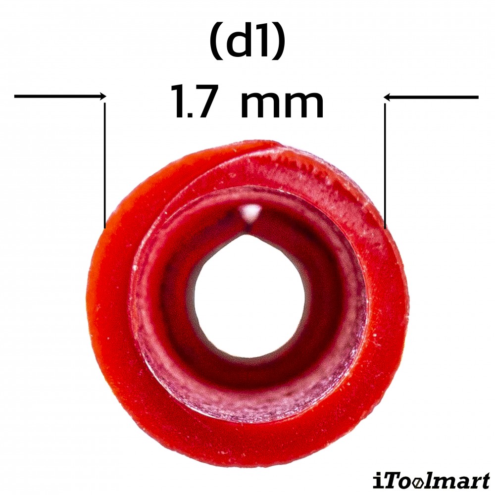 หางปลาแฉกหุ้ม KST SVS1 3 7 สีแดง ขนาด 1 5 mm² 100 ตัว