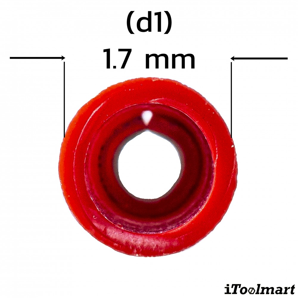 หางปลาแฉกหุ้ม KST SVS1 4 สีแดง ขนาด 1 5 mm² 100 ตัว