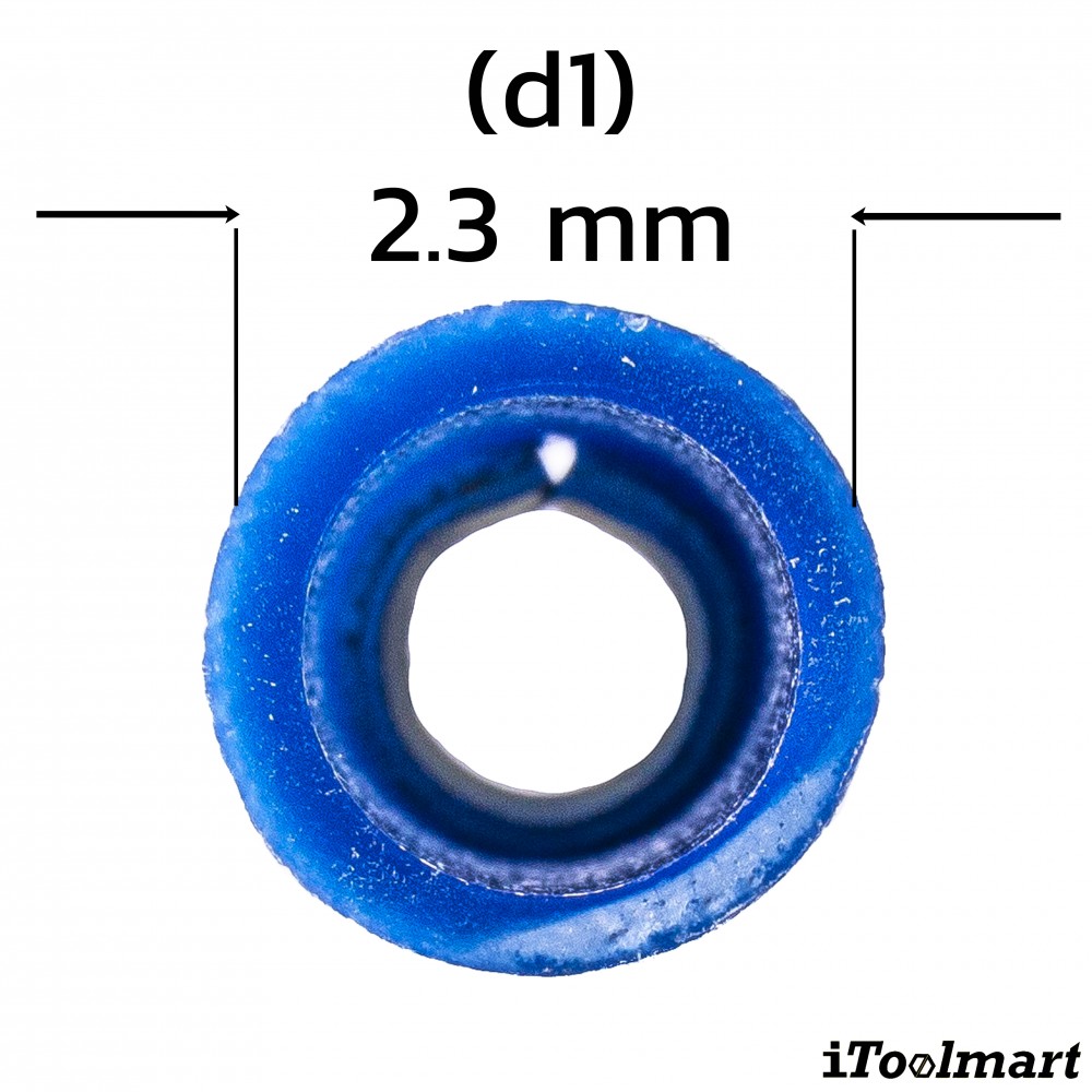 หางปลาแฉกหุ้ม KST SVS2 4 สีน้ำเงิน ขนาด 2 5 mm² 100 ตัว