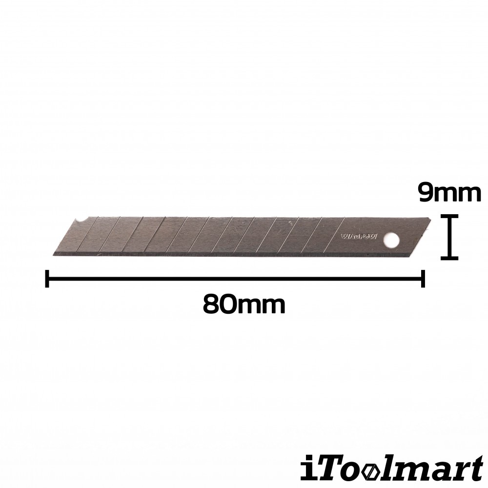มีดคัดเตอร์สแตนเลส WADFOW WSK1509 ขนาด 9 x 80 mm 
