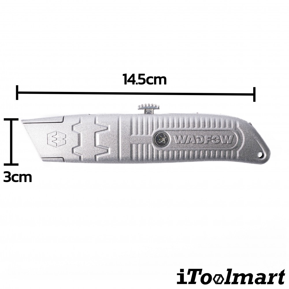 มีดคัดเตอร์อลูมิเนียม WADFOW WSK6661 ขนาด 19 x 61 mm 