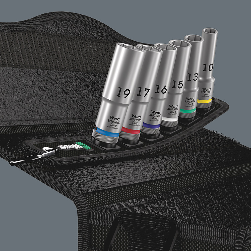 ชุดลูกบล็อก Wera Belt C Deep 1 socket set 12 05004565001 ชุด 6 ชิ้น
