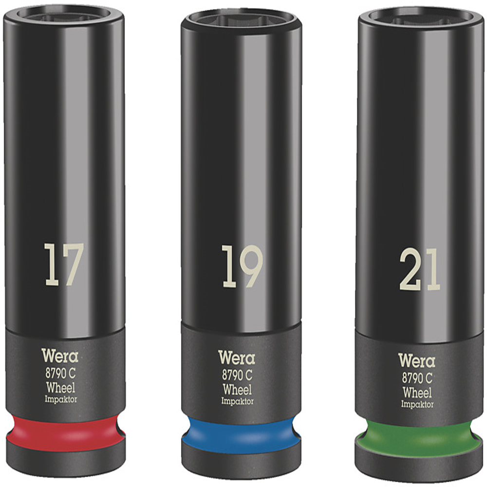 ชุดลูกบล็อก Wera Wheel Impaktor C Set 1 Socket set 12 05004595001 ชุด 3 ชิ้น