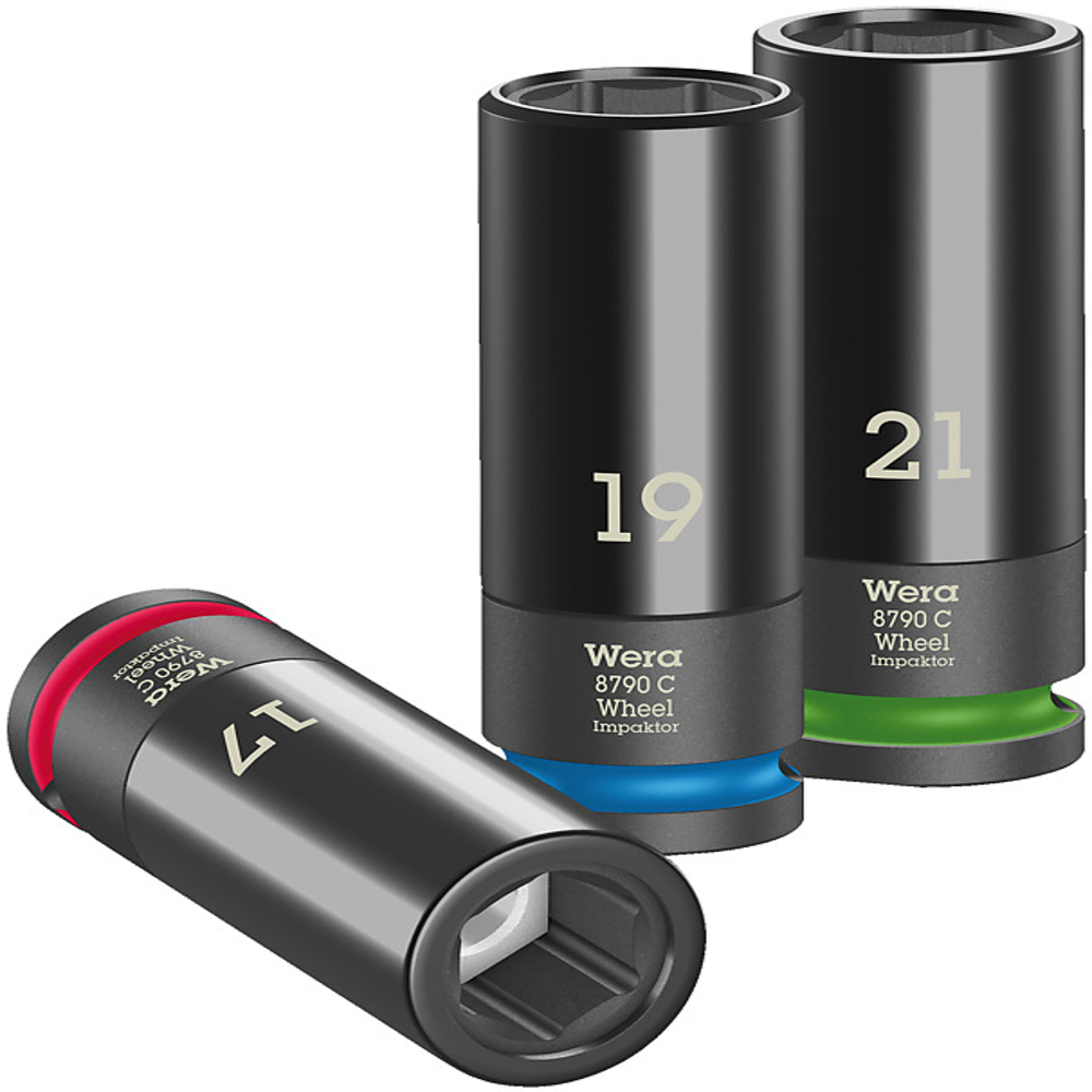 ชุดลูกบล็อก Wera Wheel Impaktor C Set 1 Socket set 12 05004595001 ชุด 3 ชิ้น