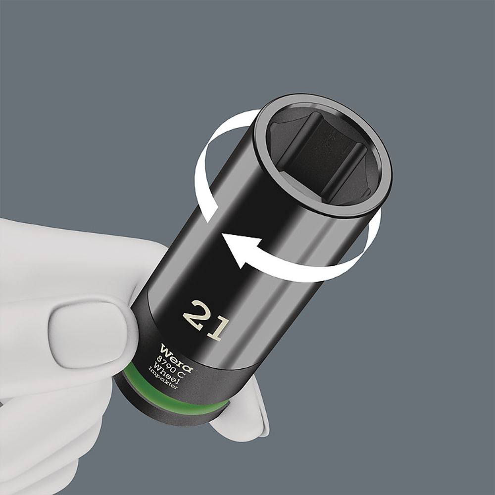 ชุดลูกบล็อก Wera Wheel Impaktor C Set 1 Socket set 12 05004595001 ชุด 3 ชิ้น