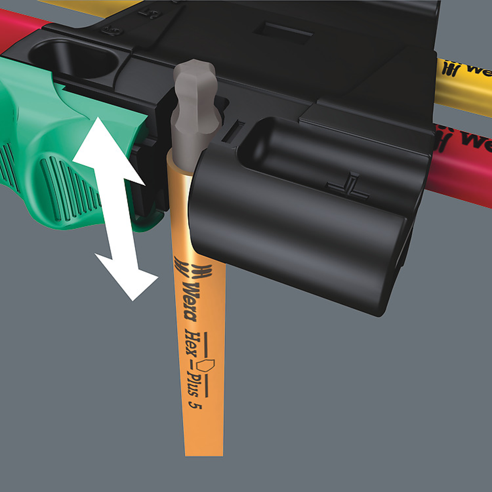 ประแจหกเหลี่ยมหัวบอล Wera 9507 HexPlus Multicolour Magnetic 1 05022534001