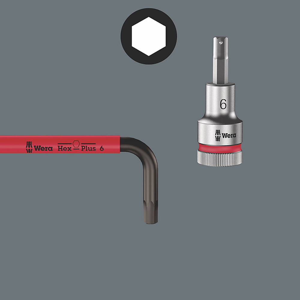 ประแจหกเหลี่ยมหัวบอล Wera 9507 HexPlus Multicolour Magnetic 1 05022534001