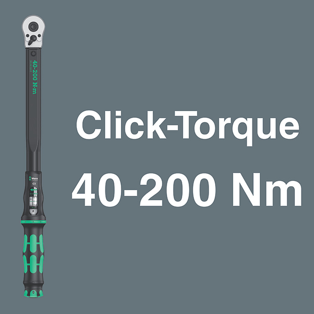 ชุดประแจปอนด์ Wera ClickTorque C 3 Set 2 ขนาด 12 นิ้ว 05075681001 40  200 Nm