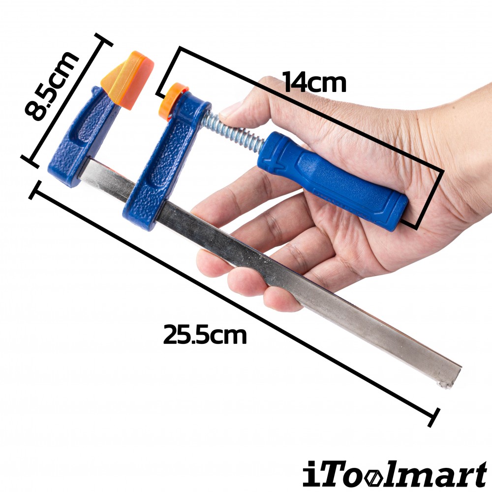ปากกาจับชิ้นงาน ตัวเอฟ WADFOW 50x200mm WCP2152