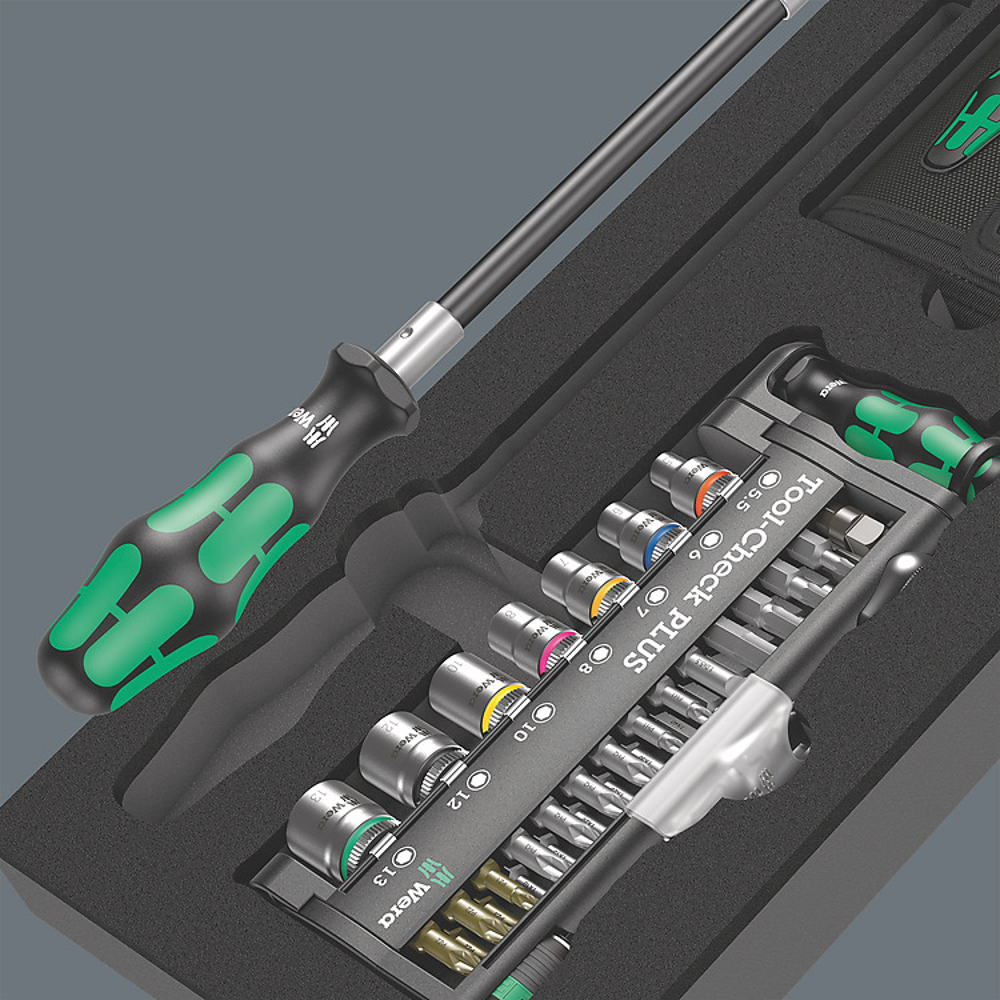 ชุดไขควง Wera 9750 Foam insert KK and ToolCheck PLUS set 1 05150150001 ชุด 57 ชิ้น
