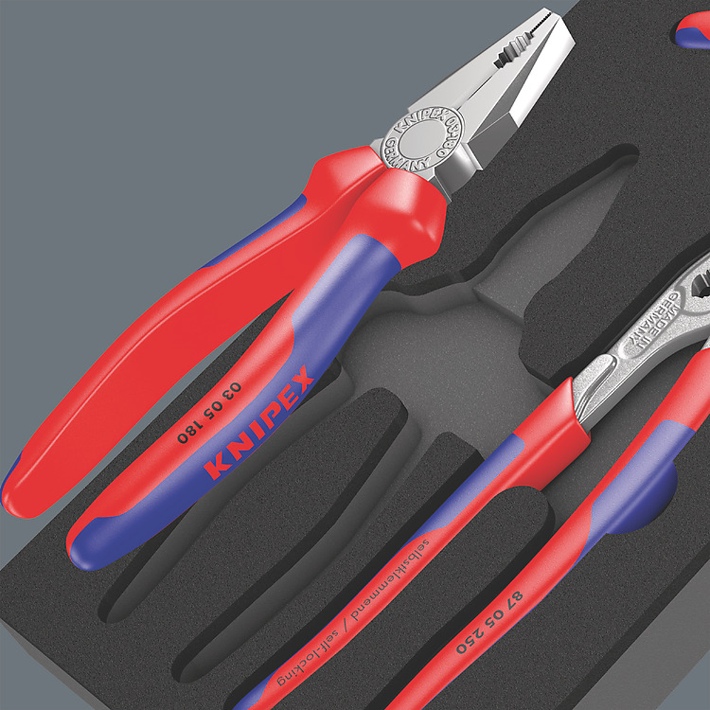 ชุดคีม Knipex 9780 Foam insert set 1 05150180001 ชุด 3 ชิ้น