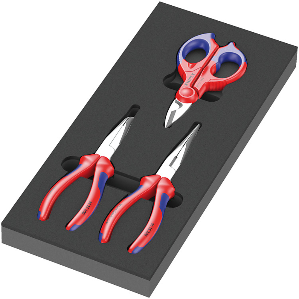 ชุดคีม Knipex 9781 Foam insert set 2 05150181001 ชุด 3 ชิ้น