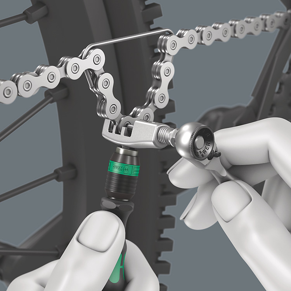 ชุดเครื่องมือจักรยาน Wera 9532 Chain riveter set for workshops 05136042001 ชุด 18 ชิ้น