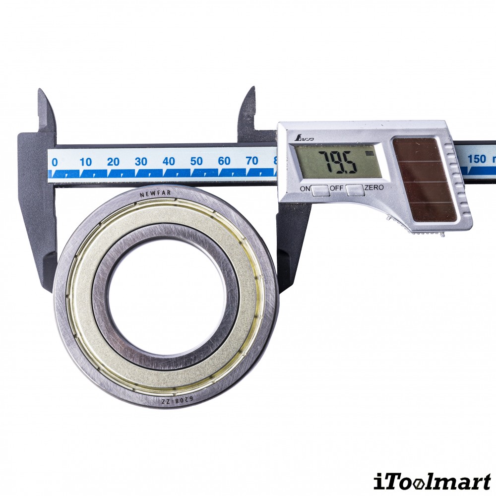 ลูกปืน Newfar 6208 ZZ ฝาเหล็กปิด 2 ข้าง ความแม่นยำ P0  Abec 1 