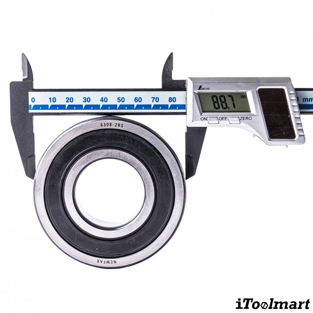 ลูกปืน Newfar 6308 2RS ฝายางปิด 2 ข้าง ความแม่นยำ P0  Abec 1 