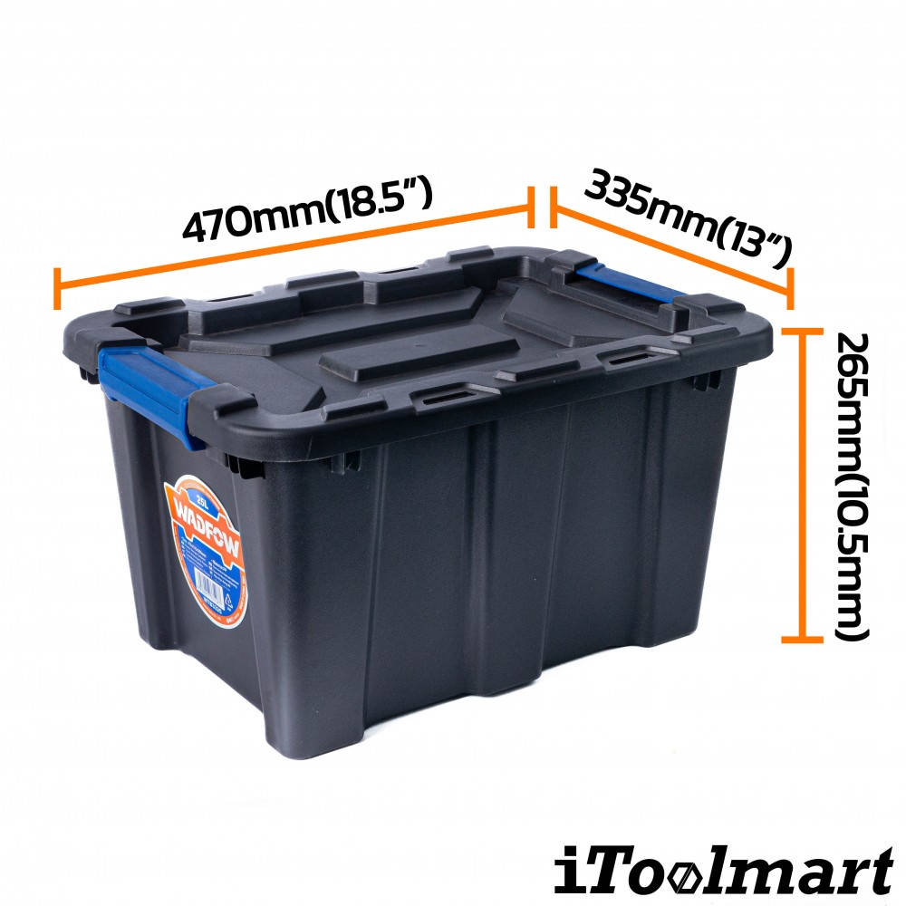 กล่องเก็บของ กล่องพลาสติก WADFOW WTB3325 ความจุ 25 ลิตร