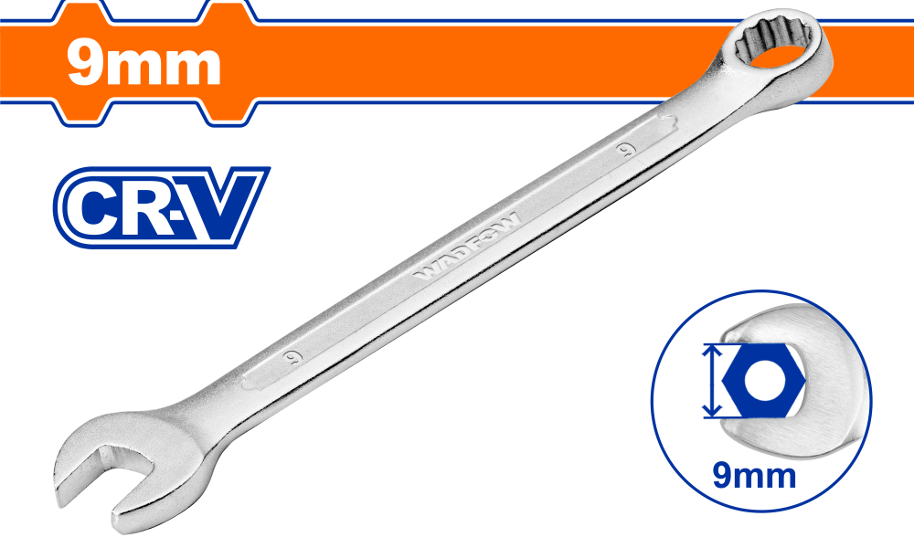 ประแจแหวนข้างปากตาย WADFOW 9mm CRV WSA1109 ประแจแหวนข้างปากตาย WADFOW 9mm CRV WSA1109
