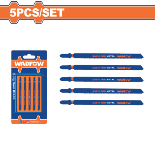 ใบเลื่อยจิ๊กซอสำหรับเหล็ก WADFOW 50mm 21TPI WJB118A ใบเลื่อยจิ๊กซอสำหรับเหล็ก WADFOW 50mm 21TPI WJB118A