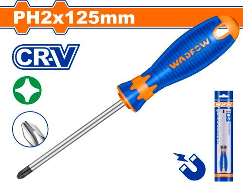 ไขควงแฉก WADFOW 125mm CRV WSD2925 ไขควงแฉก WADFOW 125mm CRV WSD2925