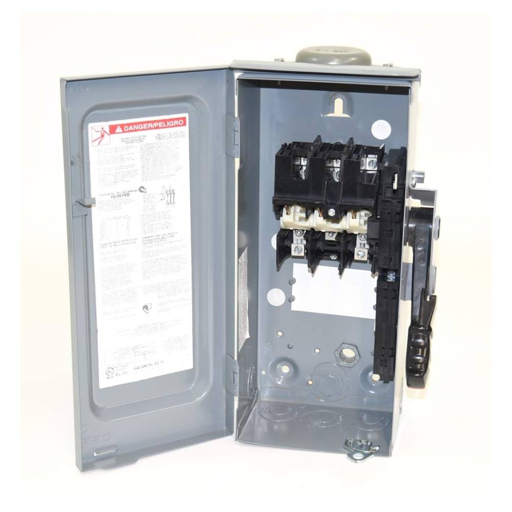 ตู้สแควร์ดี เซฟตี้สวิตช์ SCHNEIDER HU361RB แบบไม่มีฟิวส์ Type 3R 30A 600V ตู้สแควร์ดี เซฟตี้สวิตช์ SCHNEIDER HU361RB แบบไม่มีฟิวส์ Type 3R 30A 600V